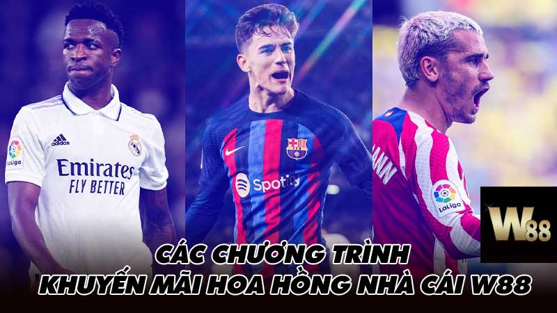 Các chương trình khuyến mãi Hoa hồng nhà cái W88